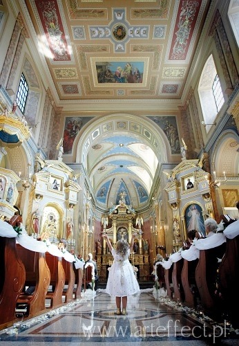 Fotografie �lubne D�browa G�rnicza kosci� Antoniego Na g�rce fotograf: Adam Miozga