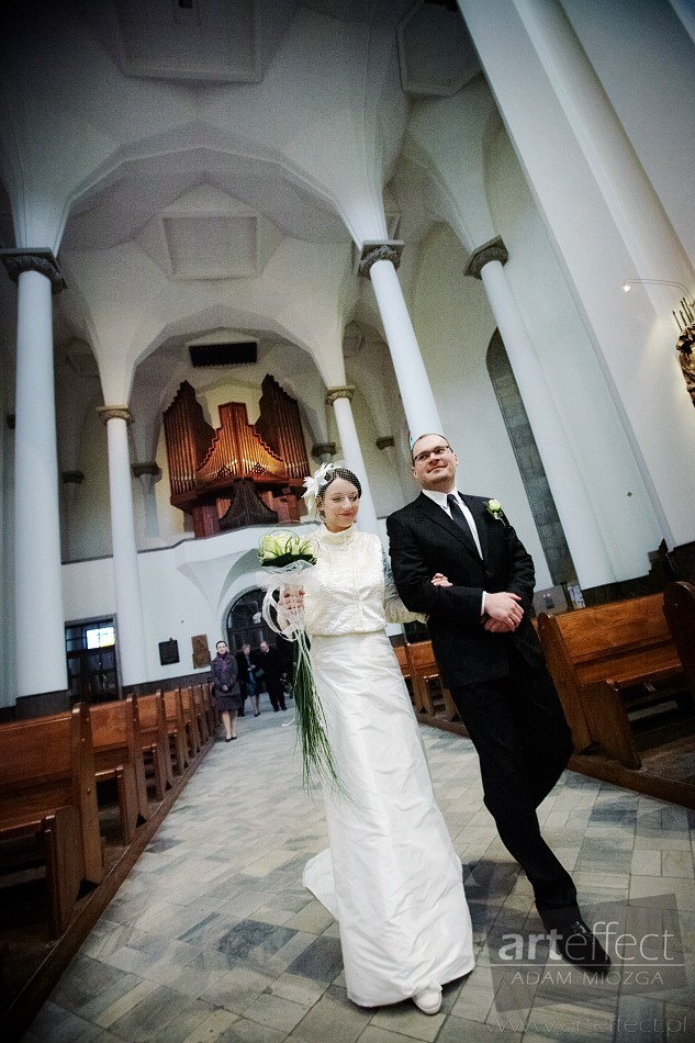 fotografia ślubna Katowice kościół katedra Wesele Chata z Zalipia zdjęcia ślubne