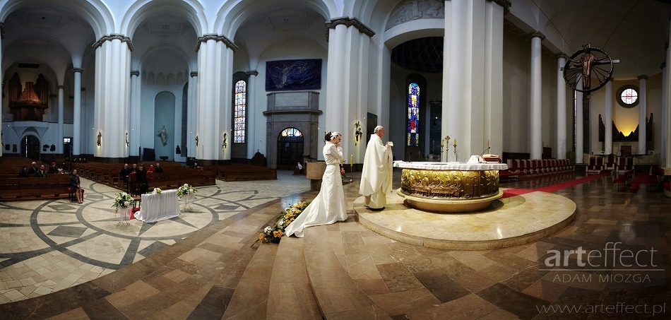 fotografia ślubna Katowice kościół katedra Wesele Chata z Zalipia zdjęcia ślubne