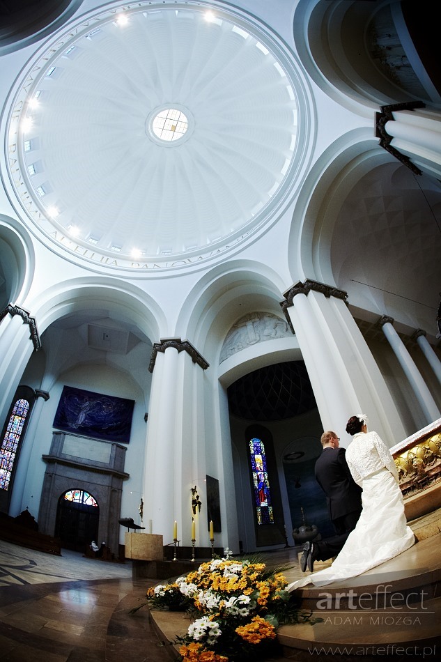 fotografia ślubna Katowice kościół katedra Wesele Chata z Zalipia zdjęcia ślubne