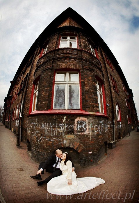 zdjęcia ślubne Katowice sesja plener Nikiszowiec