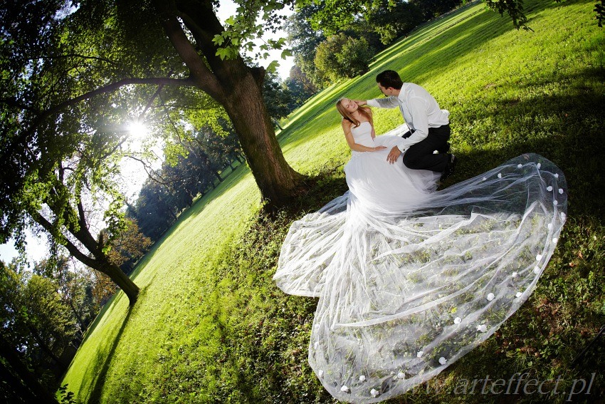 zdjęcia ślubne sesja plener w pałacu fotograf Katowice